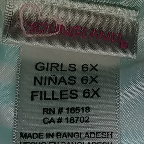 UGC YOUNGLAND TURQUOISE & WHITE STRIPE GIRLS DRESS - Picture 11 of 12